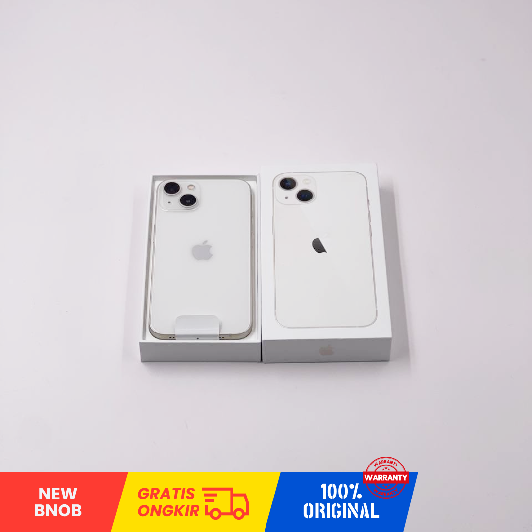 APPLE iPhone 13 5G ( 128GB/ White/Battery Health 100%/CYT9C2K419/ Sim Free ) - New 100% BNOB