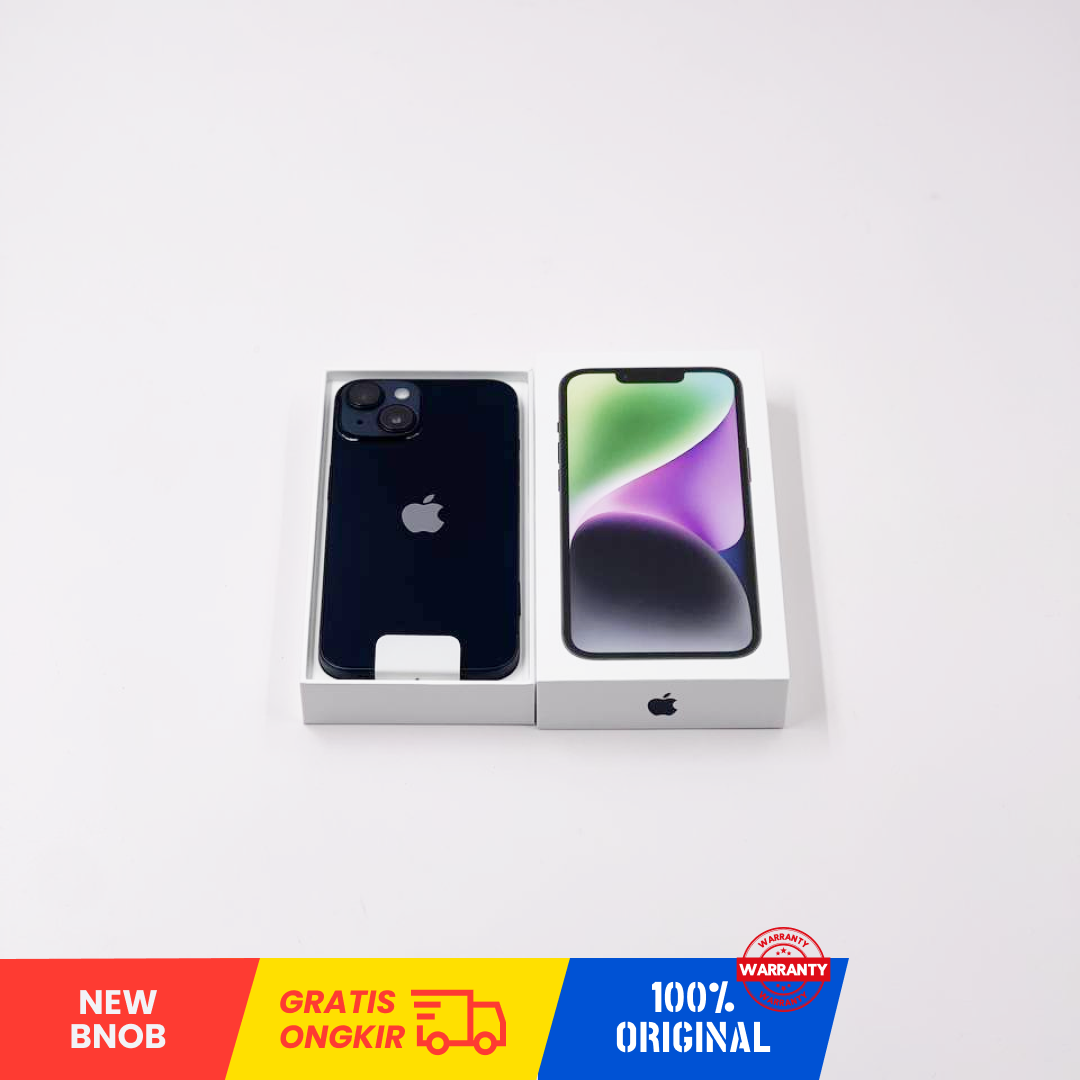 APPLE iPhone 14 5G (128GB/Midnight/MGH19JNHP/ Sim Free) - NEW 100% BNOB
