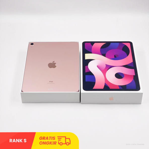 Apple iPad Air 4 10.9 inch 2020 Wifi Only (64GB/ Apple A14 Bionic /SGG7FC720Q16P/ ROSE GOLD) - RANK S