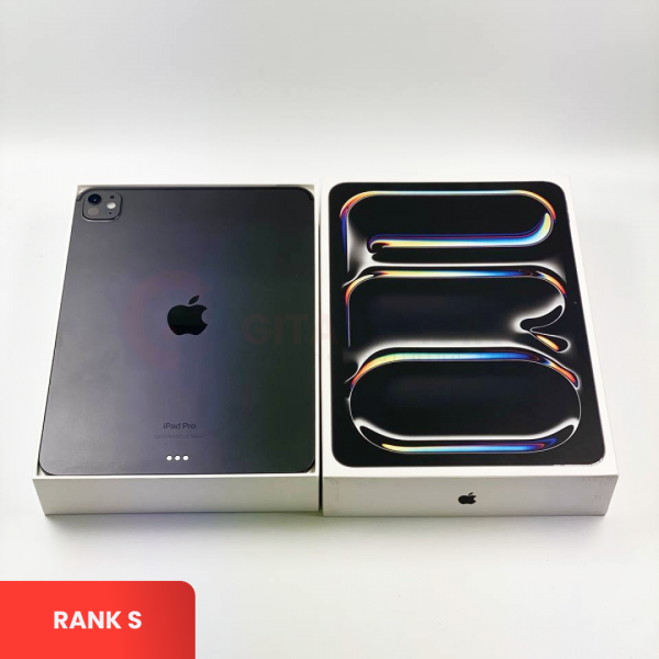 Apple iPad Pro M4 (2024) 11-inch Space Black - Wi-Fi | ROM: 256GB | Battery health 96% | S&N: PWQ20C0MPM | RANK S