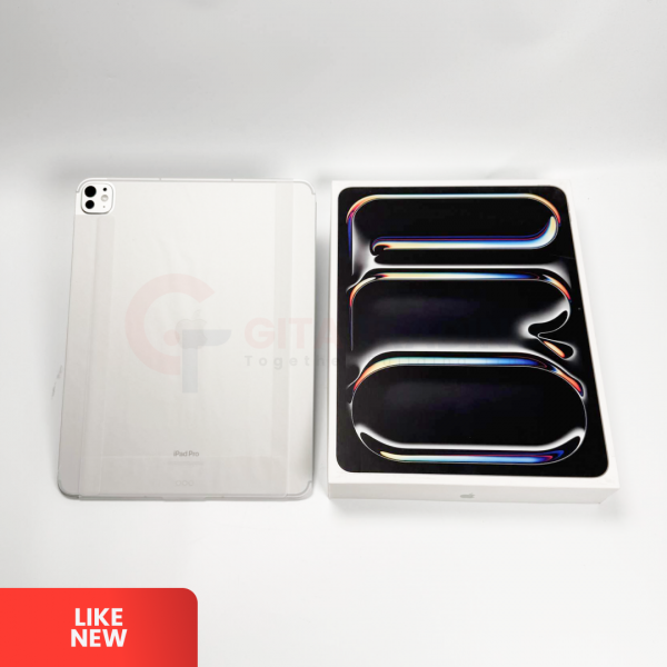 Apple iPad Pro M4 (2024) 13-inch Silver - Wi-Fi & Cellular | ROM: 256GB | Battery Health: 100% | S&N: M9N9GFW93H | LIKE NEW
