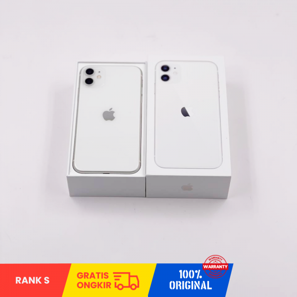 APPLE iPhone 11 (64GB/ Battery health 76%/ White/ IMEI: 356564102642159/ Sim free) - RANK S