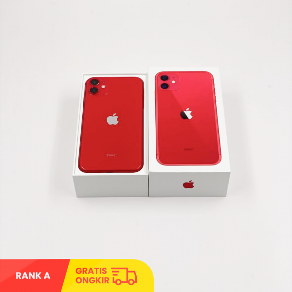 APPLE iPhone 11 (64GB/ Battery health 77%/ IMEI: 353989107174580/ Red/ Sim Free) - RANK A