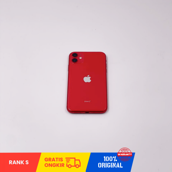 APPLE iPhone 11 (64GB/ Battery health 86%/ RED/ C7CC636N737/Sim free ) - Rank S