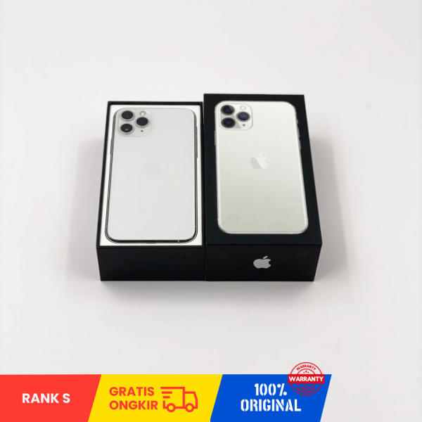 APPLE iPhone 11 Pro Max (256GB/ DUAL SIM/ SILENT CAMERA/ Battery health 100%/SILVER/353952102906901/ Sim Free) - RANK S