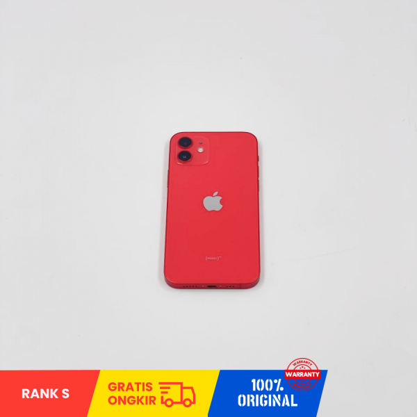 APPLE iPhone 12 5G (128GB/ Battery health 88%/ IMEI: 353046110766892 / RED / Sim Free) - RANK S