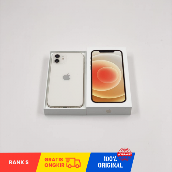 APPLE iPhone 12 5G (64GB/ Battery health 88%/ IMEI: 358494245118958/ White/ Sim Free) -  Rank S