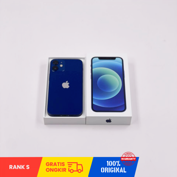 APPLE iPhone 12 Mini 5G ( 256GB/ Battery health 100%/ BLUE /IMEI: 353010115929095/ Sim Free ) - RANK S