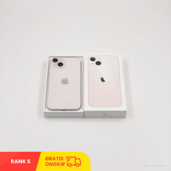 APPLE iPhone 13 5G (256GB/ Battery Health 84%/ Pink/ IMEI: 351519630993818/ Sim Free) - RANK S