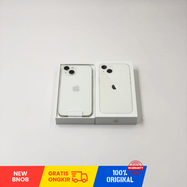 APPLE iPhone 13 Mini 5G (128GB/ Battery Health 100%/ Starlight/ LM94F2TQDY/ Sim Free) - NEW 100% BNOB