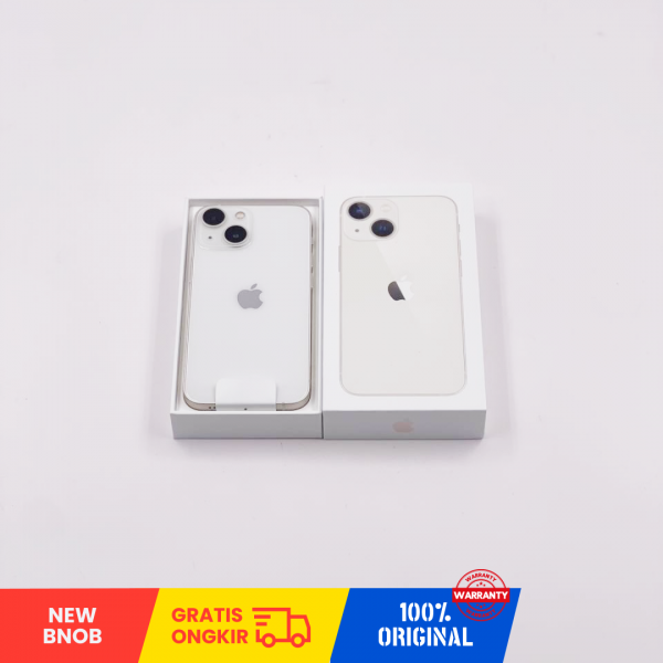 APPLE iPhone 13 Mini 5G (128GB/ Battery Health 100%/ Starlight/ IMEI: 353873782895505/ Sim Free) - NEW BNOB
