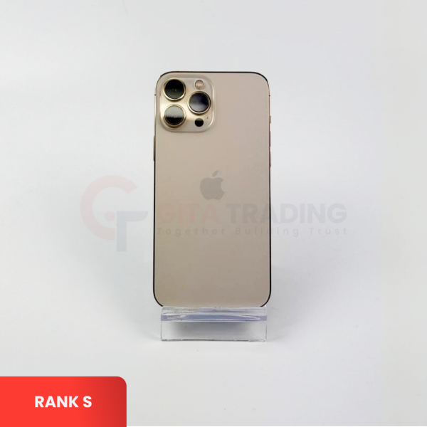 APPLE iPhone 13 Pro Max 5G Gold -  Sim Free | ROM: 128GB | Battery Health 88% | IMEI: 351999622964052 | RANK S