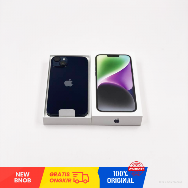 APPLE iPhone 14 5G (128GB/ Midnight/ IMEI:  356879778935418/ Sim Free) - NEW BNOB