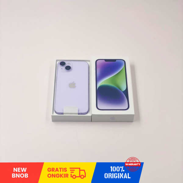 APPLE iPhone 14 5G (128GB/ Purple/ G41FQK74JQ/ Sim Free) - NEW 100% BNOB
