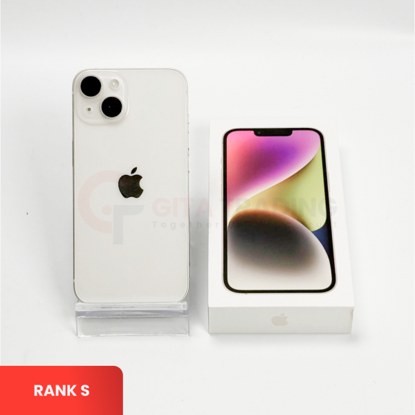 APPLE iPhone 14 5G Starlight - Sim Free | ROM: 128GB | Battery Health: 89% | IMEI: 350032735485749 | RANK S