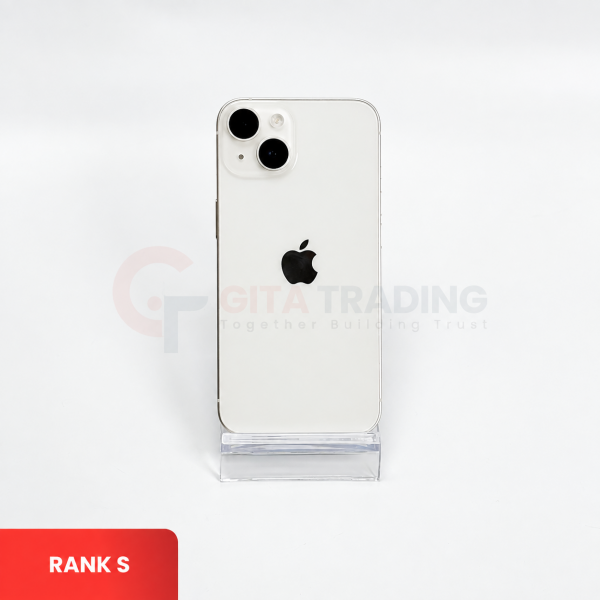 APPLE iPhone 14 5G White - SIM Free | ROM: 128GB | Battery Health: 84% | IMEI: 350596480593808 | RANK S