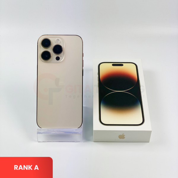 APPLE iPhone 14 Pro 5G Gold - Sim Free | ROM: 128GB | Battery health 76% | IMEI: 357629661185475 | RANK A