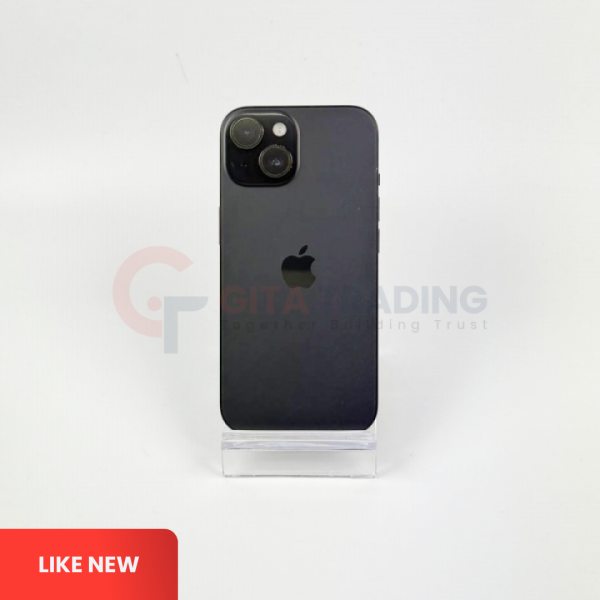 APPLE iPhone 15 5G Black - SIM Free | ROM: 128GB | Battery health 100% | IMEI: 355700851691507 | LIKE NEW