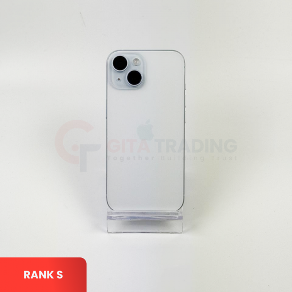 APPLE iPhone 15 5G Blue | ROM: 128GB | Battery health 100% | IMEI: 355663154780700 | RANK S
