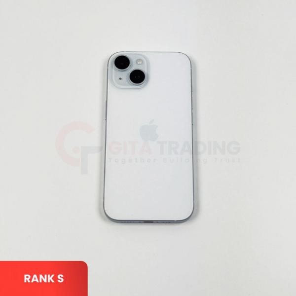 APPLE iPhone 15 5G BLUE - Sim Free | ROM: 128GB | Battery health 83% | IMEI: 351947259978994 | RANK S