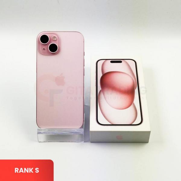 APPLE iPhone 15 5G PINK | ROM: 128GB | Battery health 87% | IMEI: 351947258947685 | RANK S