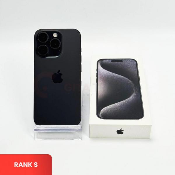 APPLE iPhone 15 Pro 5G Black Titanium - Sim Free | ROM: 128GB | Battery Health 92% | IMEI: 354496313054209 | RANK S