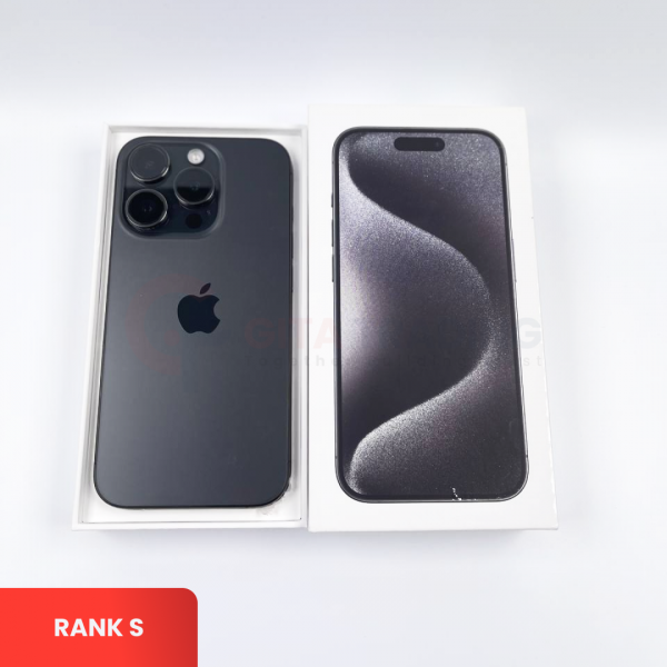 APPLE iPhone 15 Pro 5G Black Titanium - Sim Free | ROM: 256GB | Battery health 86% |  IMEI: 357597630757577 | RANK S