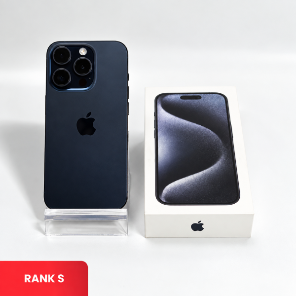 APPLE iPhone 15 Pro 5G Blue Titanium - Sim Free | ROM: 256GB | Battery Health: 89% |  IMEI: 354757290752887 | RANK S