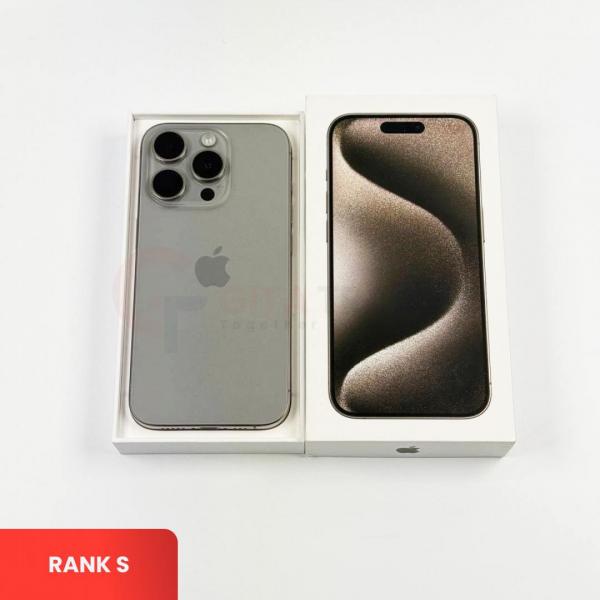 APPLE iPhone 15 Pro 5G Natural Titanium - Sim Free | ROM: 128GB | Battery health 85% |  IMEI: 354496317669176 | RANK S