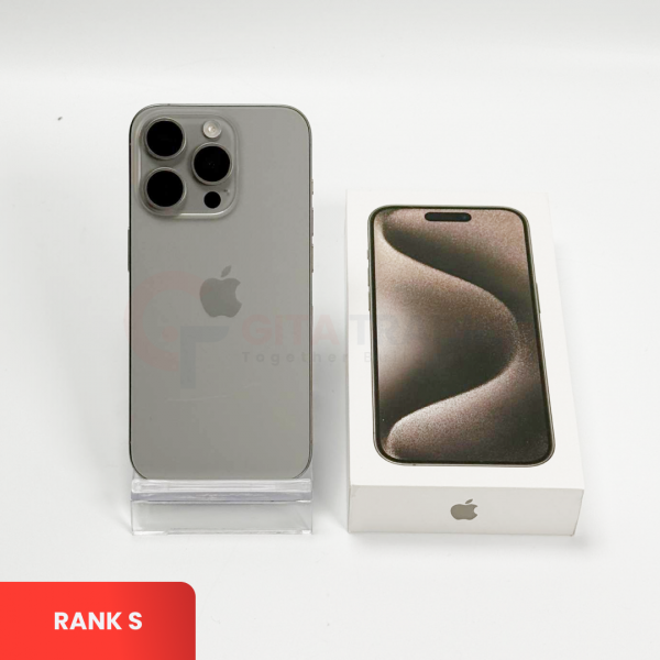 APPLE iPhone 15 Pro 5G Natural Titanium - Sim Free | ROM: 256GB | Battery Health: 87% |  IMEI: 354496312353388 | RANK S