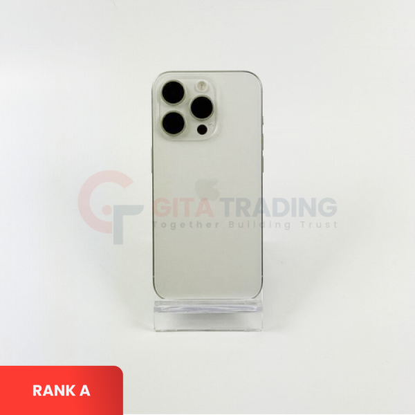 APPLE iPhone 15 Pro 5G White Titanium - Sim Free | ROM: 128GB | Battery Health: 87% | IMEI: 354496311148771 | Rank A