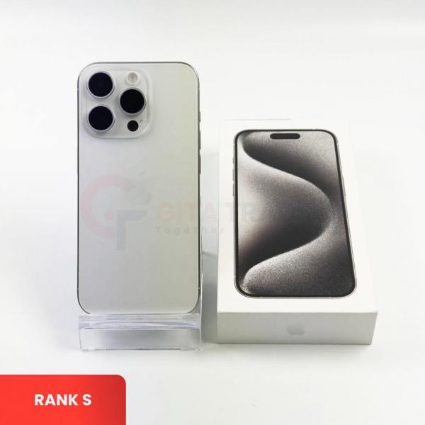 APPLE iPhone 15 Pro 5G White Titanium - Sim Free | ROM: 128GB | Battery health 87% |  IMEI: 356597920306474 | RANK S