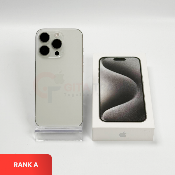 APPLE iPhone 15 Pro 5G White Titanium - Sim Free | ROM: 128GB | Battery Health: 88% |  IMEI: 355746602411364 | RANK A