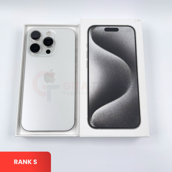 APPLE iPhone 15 Pro 5G White Titanium - Sim Free | ROM: 512GB | Battery health 87% |  IMEI: 350020981271376 | RANK S
