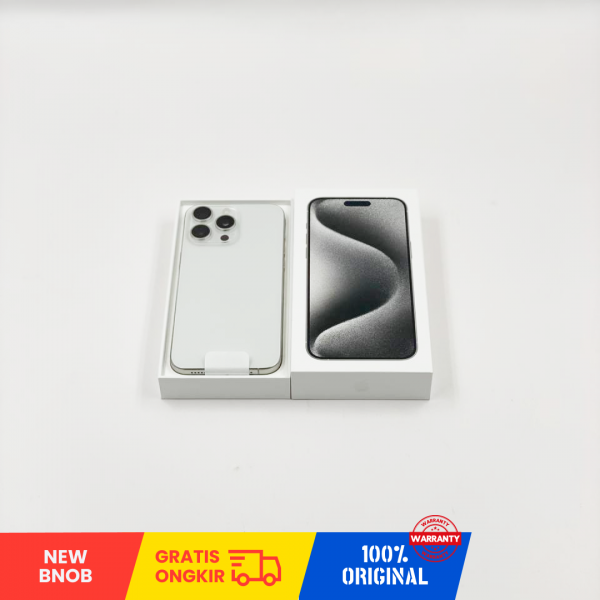 APPLE iPhone 15 Pro Max 5G (512GB/ White Titanium/ IMEI: 350793228701005/ Sim free) - NEW BNOB