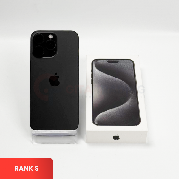 APPLE iPhone 15 Pro Max 5G Black Titanium | ROM: 256GB | Battery Health: 82% | IMEI: 354064575464647 | RANK S