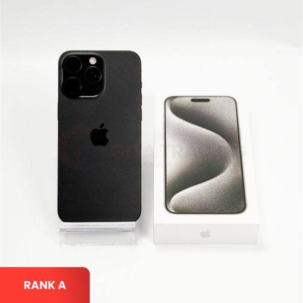 APPLE iPhone 15 Pro Max 5G Black Titanium - SIM Free | ROM: 256GB | Battery Health: 86% | IMEI: 359779349566600 | RANK A
