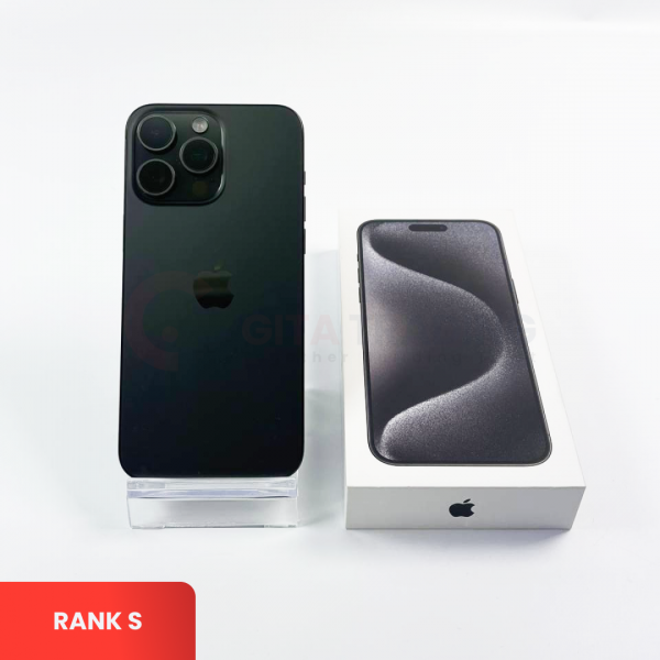 APPLE iPhone 15 Pro Max 5G Black Titanium - Sim Free | ROM: 256GB | Battery Health 92% | IMEI: 356677413954988 | RANK S