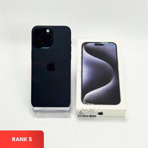 APPLE iPhone 15 Pro Max 5G Blue Titanium - SIM Free | ROM: 256GB | Battery Health: 89% | IMEI: 350793221284355 | RANK S