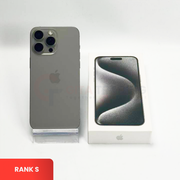 APPLE iPhone 15 Pro Max 5G Natural Titanium | ROM: 256GB | Battery Health: 84% | IMEI: 350793227706757 | RANK S