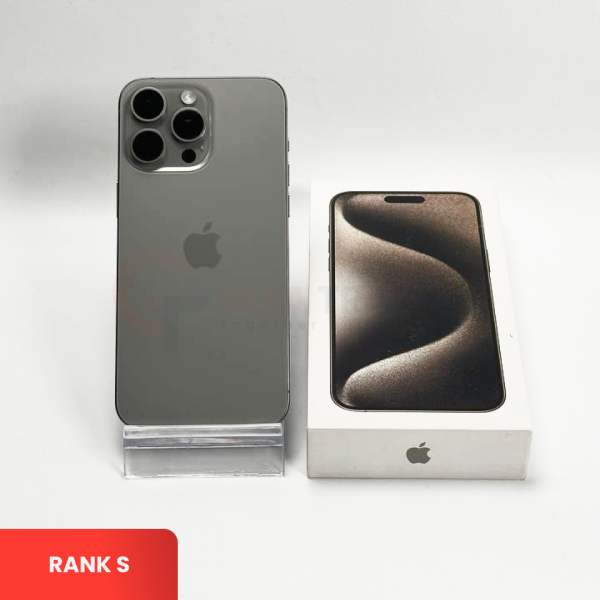 APPLE iPhone 15 Pro Max 5G Natural Titanium | ROM: 256GB | Battery Health: 86% | IMEI: 355149930920489 | RANK S