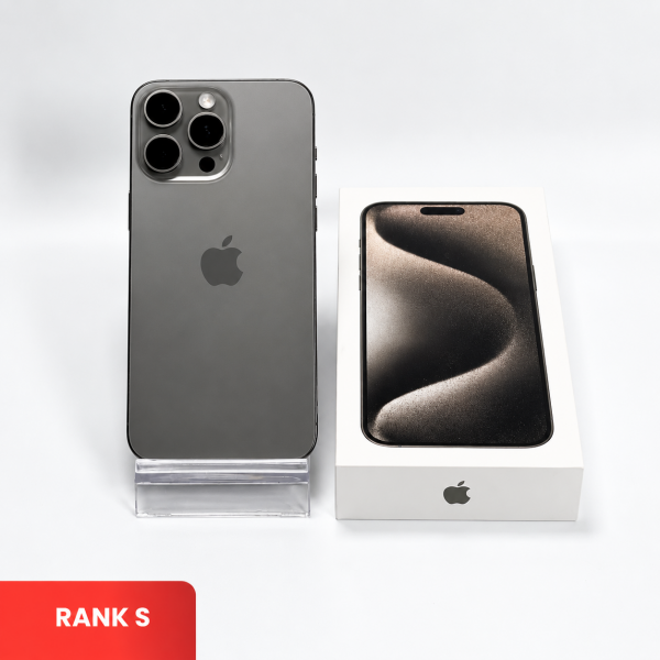 APPLE iPhone 15 Pro Max 5G Natural Titanium | ROM: 256GB | Battery Health: 88% | IMEI: 354550163067354 | RANK S