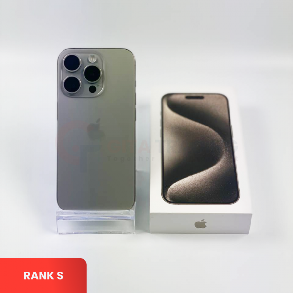 APPLE iPhone 15 Pro Max 5G Natural Titanium | ROM: 256GB | Battery Health 88% | IMEI: 359779346087790 | RANK S