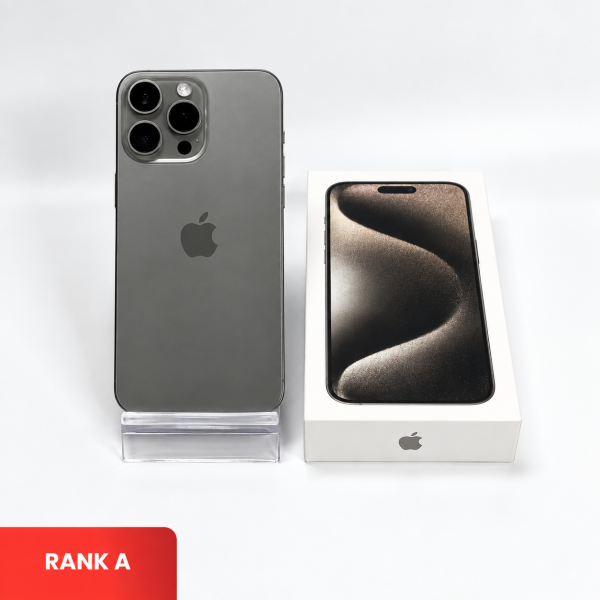 APPLE iPhone 15 Pro Max 5G Natural Titanium | ROM: 256GB | Battery Health: 88% | IMEI: 359779347098804 | RANK A