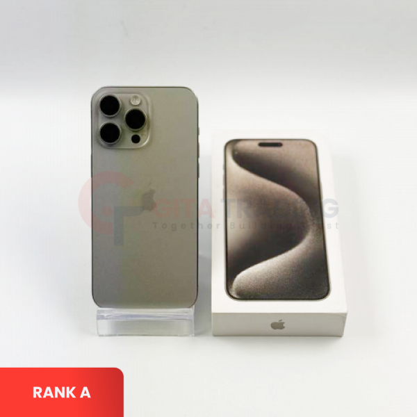 APPLE iPhone 15 Pro Max 5G Natural Titanium - Sim Free | ROM: 256GB | Battery Health 88% | IMEI: 358525996641712 | RANK A