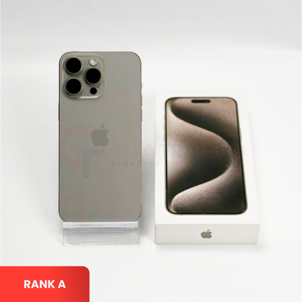 APPLE iPhone 15 Pro Max 5G Natural Titanium - SIM Free | SILENT CAMERA | ROM: 256GB | Battery Health: 85% | IMEI: 354550166268082 | RANK A