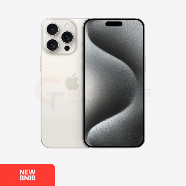 APPLE iPhone 15 Pro Max 5G White Titanium - Sim Free | ROM: 256GB | Dual Sim FISIK & Silent Camera | IMEI: 353104761715922 | NEW BNIB