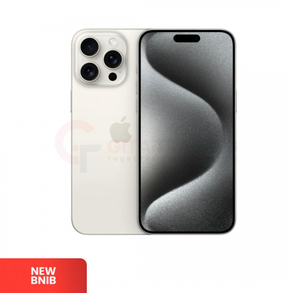 APPLE iPhone 15 Pro Max 5G White Titanium - Sim Free | ROM: 256GB | Dual Sim FISIK & Silent Camera | IMEI:  353104762128141 | NEW BNIB
