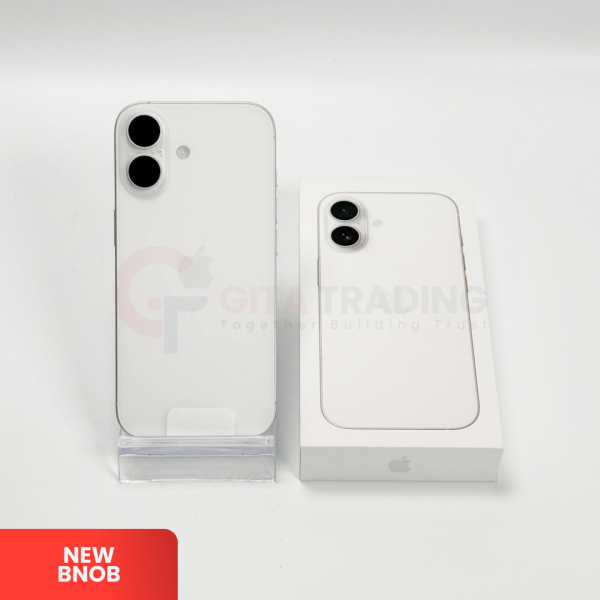 APPLE iPhone 16 5G WHITE - eSIM Only | ROM: 128GB | Battery Health: 100% | IMEI: 358413691170123 | NEW BNOB