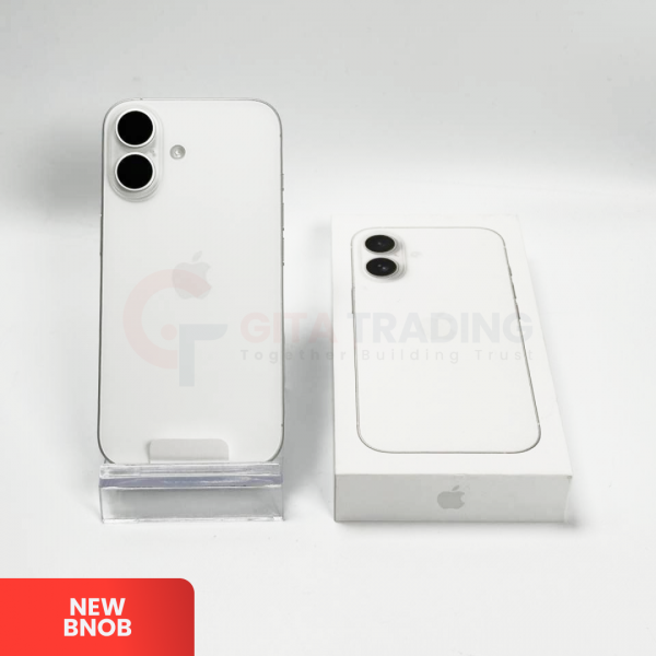 APPLE iPhone 16 5G White - Sim Free | ROM: 128GB | Battery Health: 100% | IMEI: 358766561276001 | BNOB